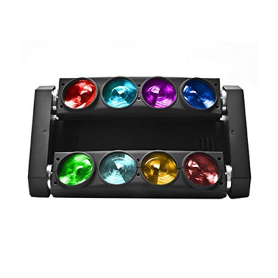 LED Spider 8 x 10w Moving Head (1-axis Full)
